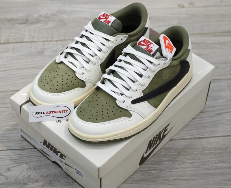 Giày Nike Jordan 1 Low OG Medium Olive Real