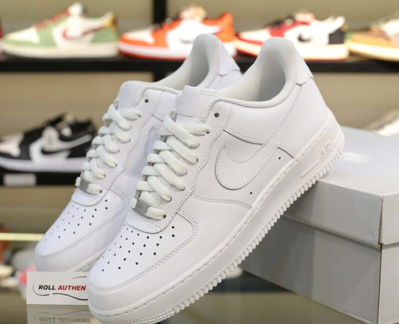 Nike Air Force 1 Trắng Full White Real