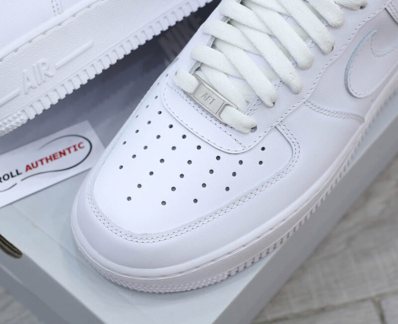 Nike Air Force 1 Trắng Full White Real