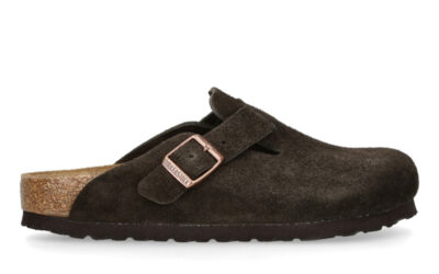 Dép Birkenstock Boston Soft Footbed Mocha Màu Nâu Đậm