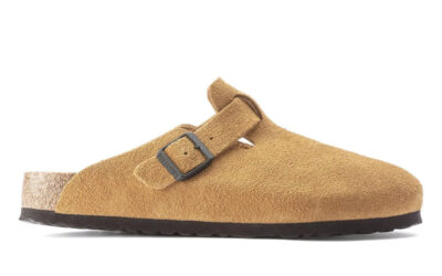 Dép Birkenstock Boston Soft Footbed Suede Mink Màu Nâu