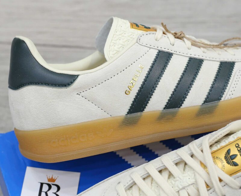 Giày Adidas Gazelle Indoor Cream White Collegiate Green Gum Best Quality