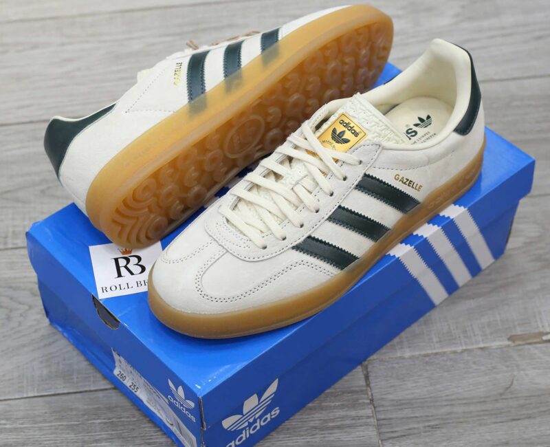 Giày Adidas Gazelle Indoor Cream White Collegiate Green Gum Best Quality