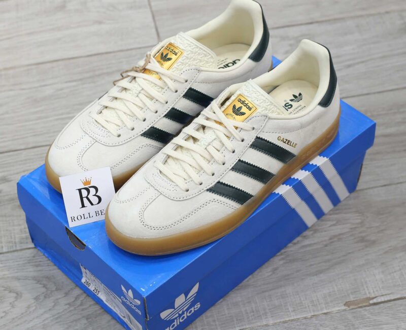 Giày Adidas Gazelle Indoor Cream White Collegiate Green Gum Best Quality