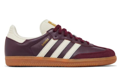 Giày Adidas Samba OG Maroon Gold Metallic Best Quality