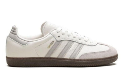 Giày Adidas Samba OG White Grey Trắng Xám Like Auth