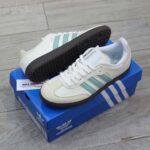 Giày Adidas Samba OG ‘ White Hazy Green’ Like Auth