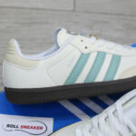 Giày Adidas Samba OG ‘ White Hazy Green’ Like Auth