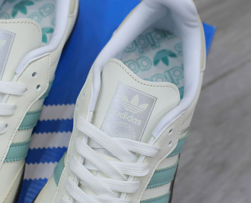 Giày Adidas Samba OG ‘ White Hazy Green’ Like Auth