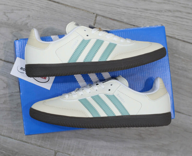 Giày Adidas Samba OG ‘ White Hazy Green’ Like Auth