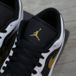 Giày Nike Air Jordan 1 Low Gold Swoosh Real