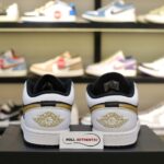 Giày Nike Air Jordan 1 Low Gold Swoosh Real