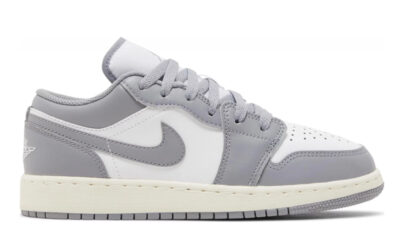 Giày Nike Air Jordan 1 Low (GS) 'Vintage Grey' Real