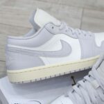 Giày Nike Air Jordan 1 Low (GS) 'Vintage Grey' Real