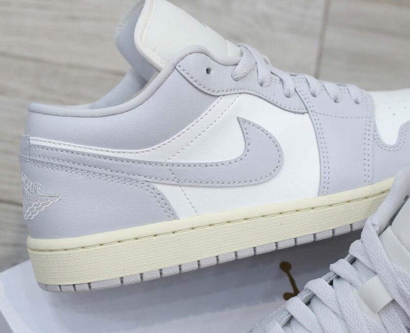 Giày Nike Air Jordan 1 Low (GS) 'Vintage Grey' Real