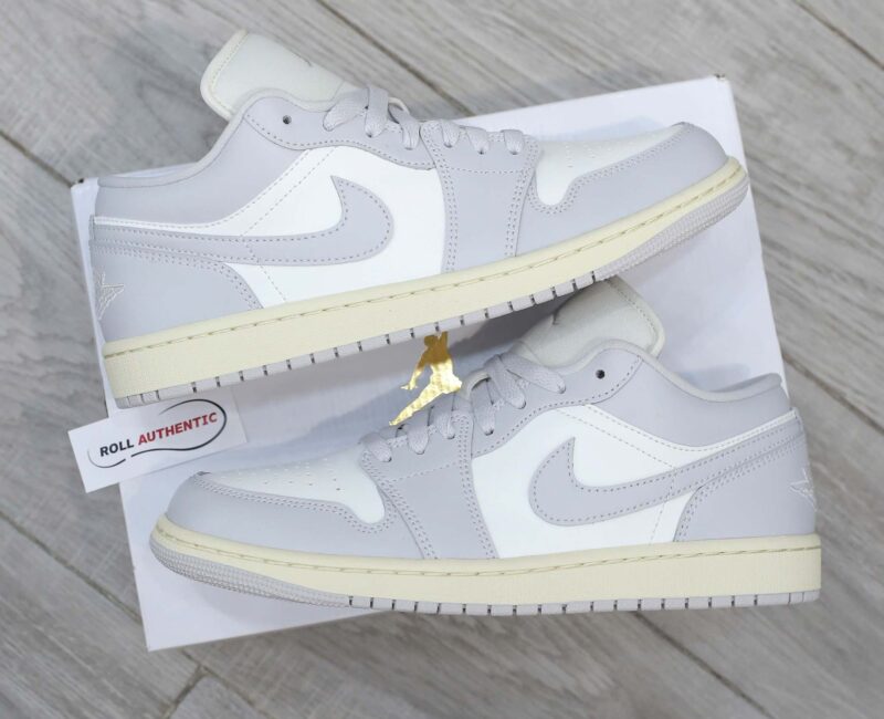 Giày Nike Air Jordan 1 Low (GS) 'Vintage Grey' Real