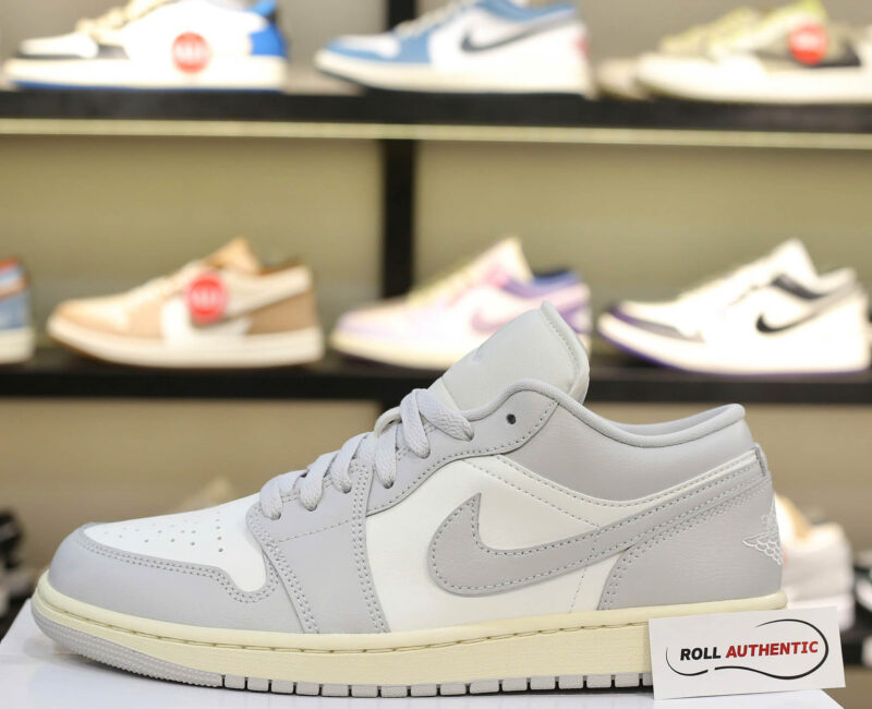 Giày Nike Air Jordan 1 Low (GS) 'Vintage Grey' Real