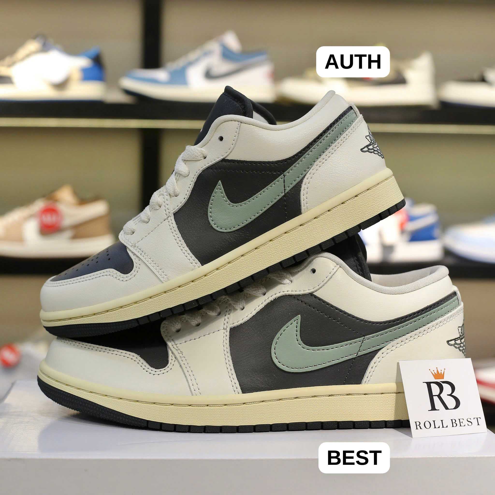 Giày Nike Air Jordan 1 Low ‘Jade Smoke’ (W) Best Quality