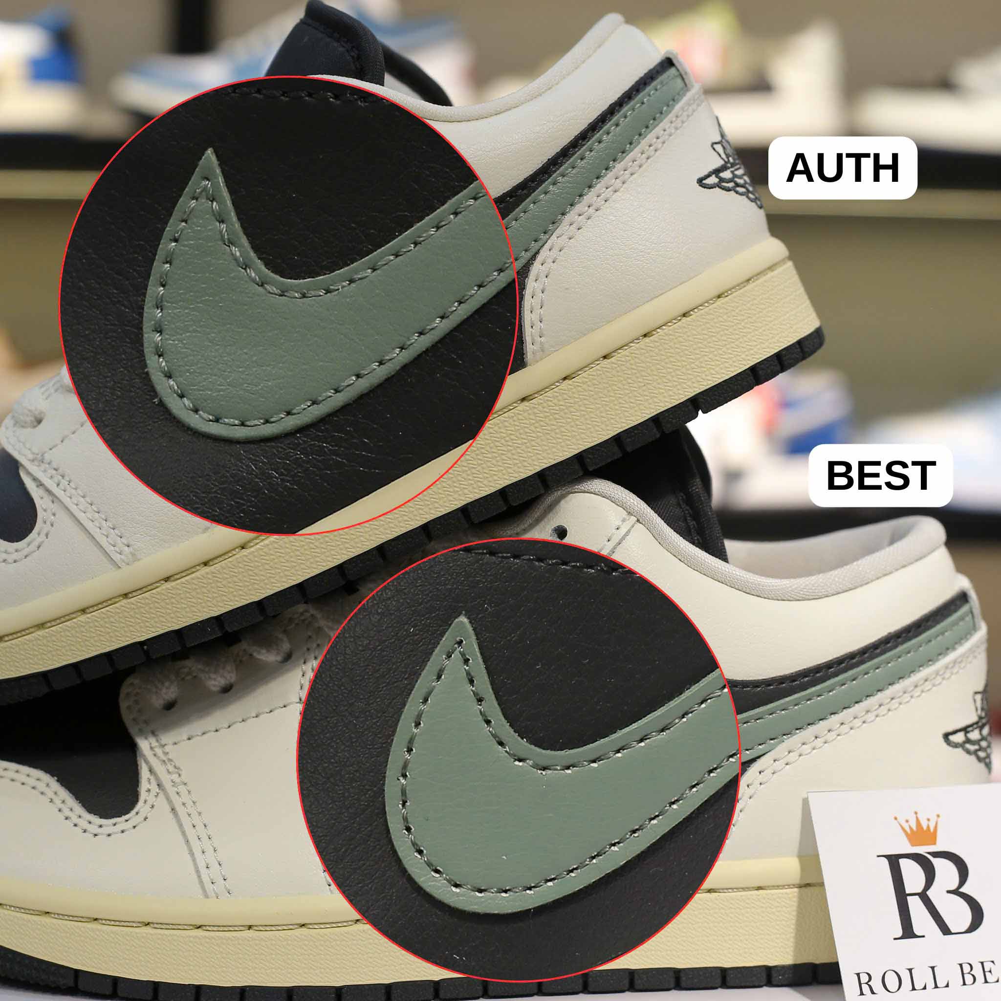 Giày Nike Air Jordan 1 Low ‘Jade Smoke’ (W) Best Quality