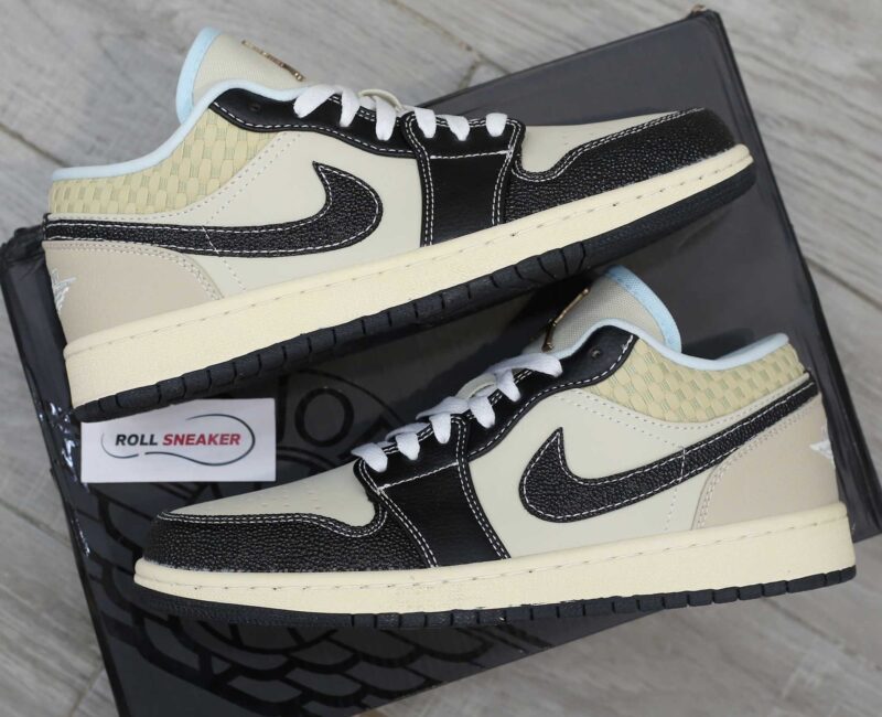 Giày Nike Air Jordan 1 Low SE Coconut Milk Black Like Auth