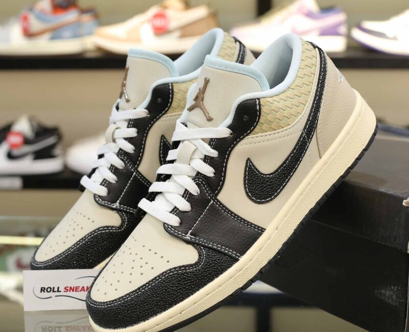 Giày Nike Air Jordan 1 Low SE Coconut Milk Black Like Auth