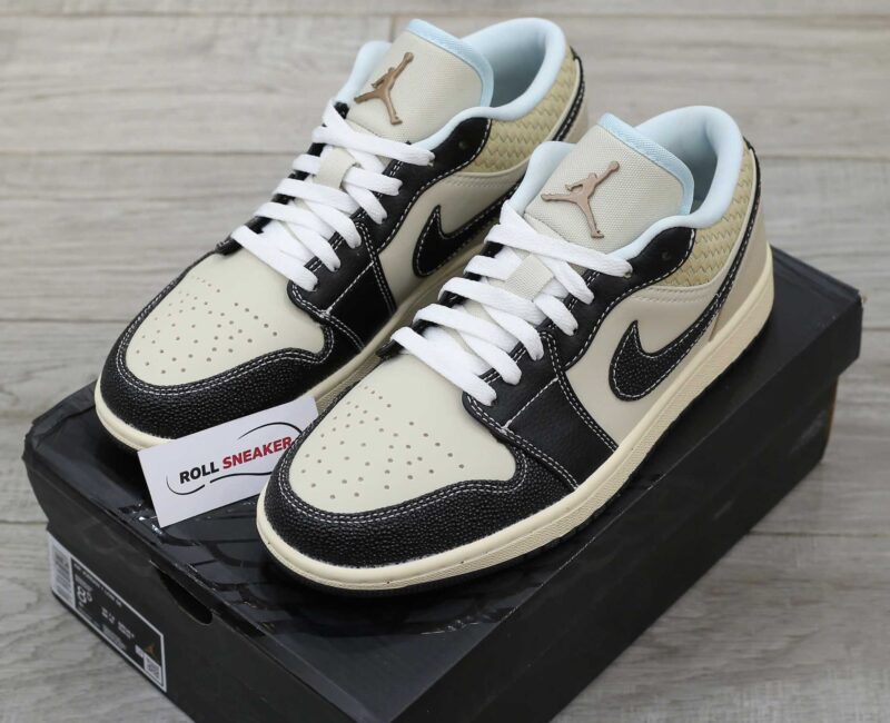 Giày Nike Air Jordan 1 Low SE Coconut Milk Black Like Auth