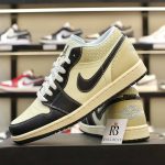 Giày Nike Air Jordan 1 Low SE Coconut Milk Black Muslin Best Quality