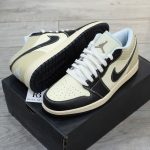 Giày Nike Air Jordan 1 Low SE Coconut Milk Black Muslin Best Quality