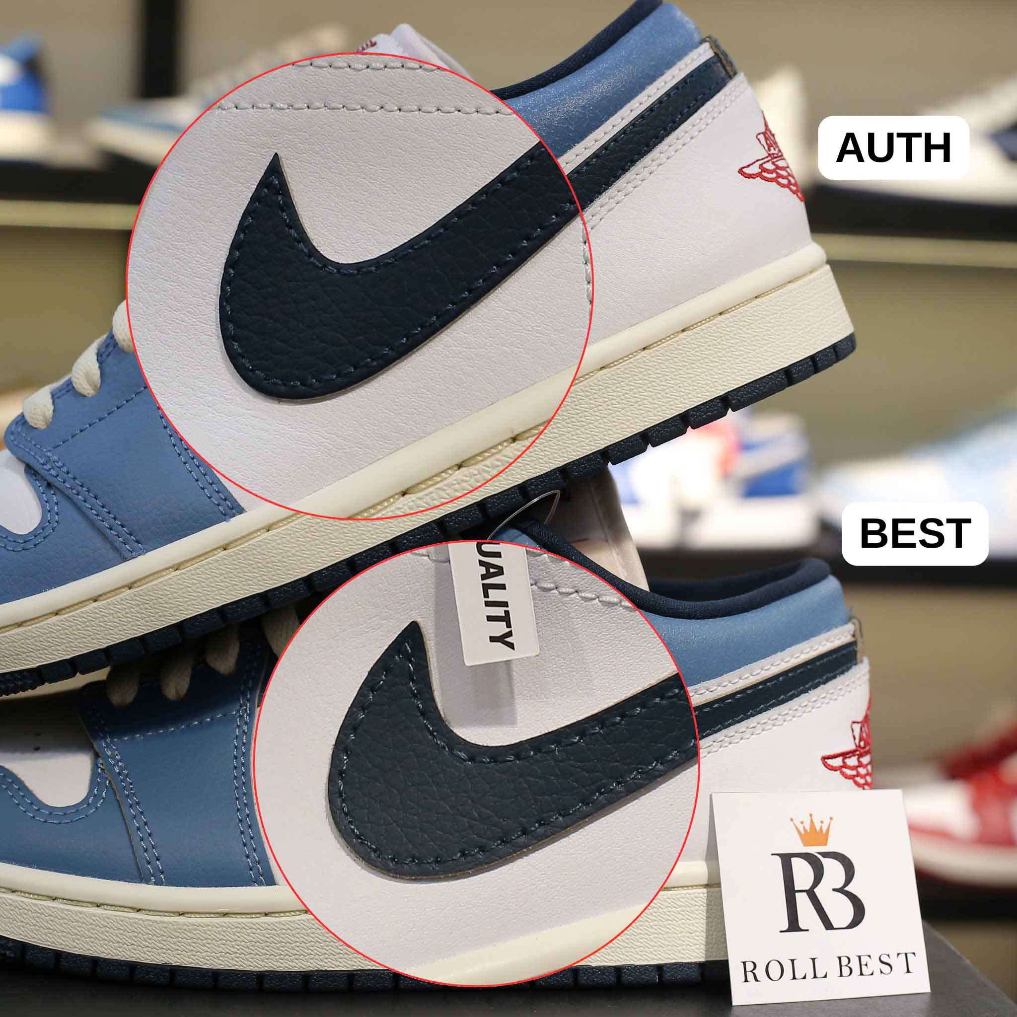 Giày Nike Air Jordan 1 Low SE Shoes ‘Armory Navy’ Best Quality