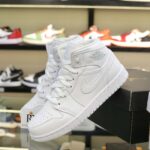 Giày Nike Air Jordan 1 Mid Triple White Best Quality