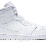 Giày Nike Air Jordan 1 Mid Triple White Best Quality