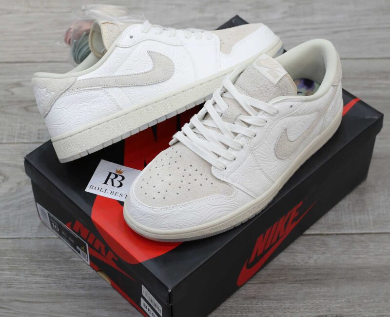 Giày Nike Air Jordan 1 Retro Low OG x Chris Paul “Light Cream” Best Quality