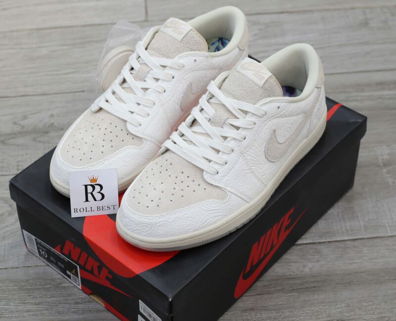 Giày Nike Air Jordan 1 Retro Low OG x Chris Paul “Light Cream” Best Quality