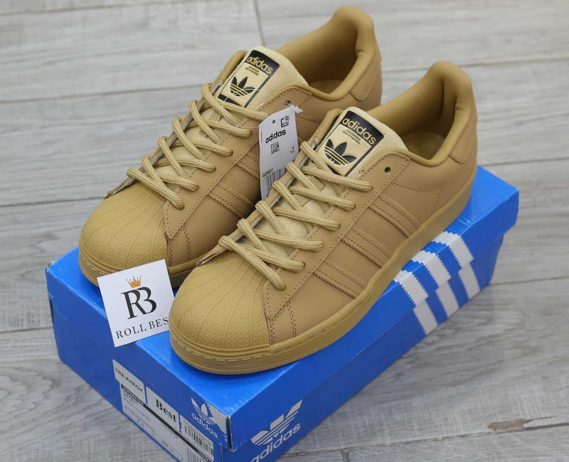 Giày Adidas Superstar Golden Beige Best Quality