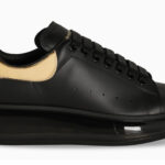 Giày Alexander McQueen Oversized Black Gold Like Auth