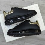 Giày Alexander McQueen Oversized Black Gold Like Auth