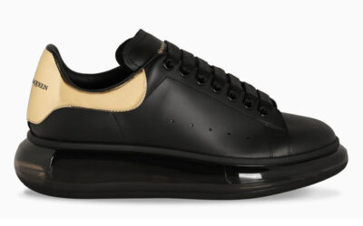 Giày Alexander McQueen Oversized Black Gold Like Auth