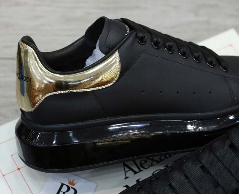 Giày Alexander McQueen Oversized Black Gold Like Auth