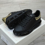 Giày Alexander McQueen Oversized Black Gold Like Auth