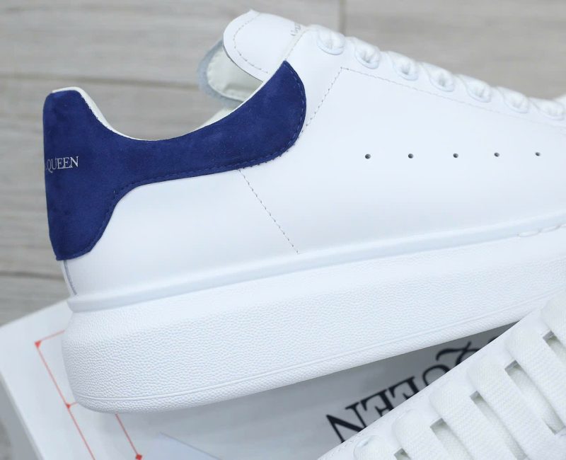 Giày Alexander McQueen Oversized White Paris Blue Like Auth