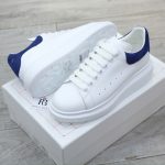 Giày Alexander McQueen Oversized White Paris Blue Like Auth