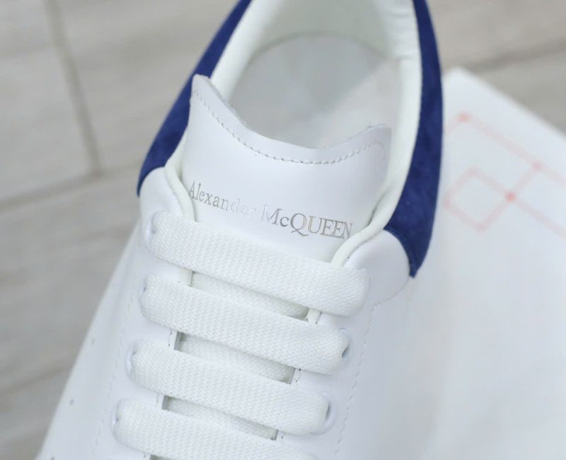 Giày Alexander McQueen Oversized White Paris Blue Like Auth