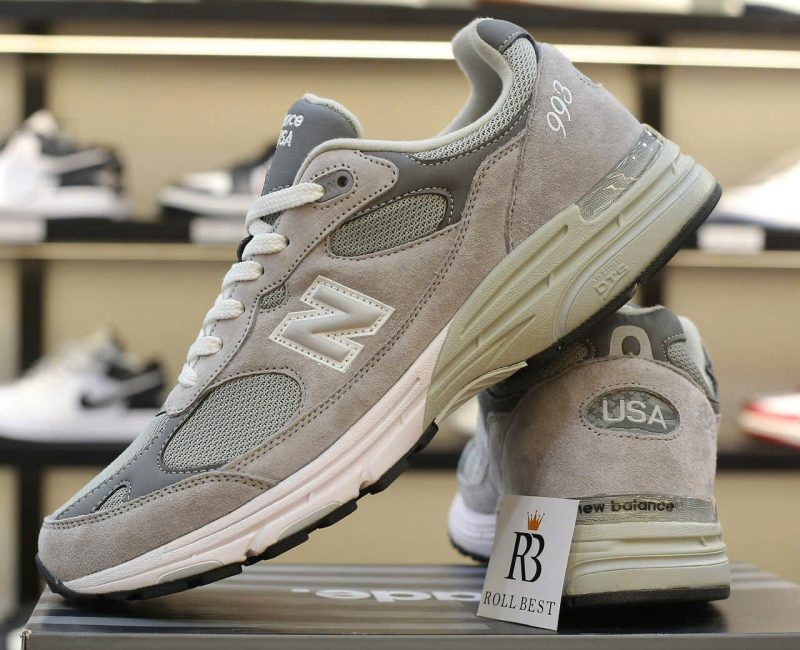 Giày New Balance 993 Made in USA Grey White Best Quality