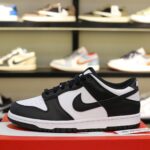 Giày Nike Dunk Low Retro White Black Real