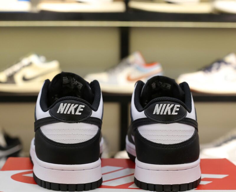 Giày Nike Dunk Low Retro White Black Real