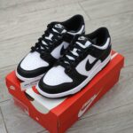 Giày Nike Dunk Low Retro White Black Real