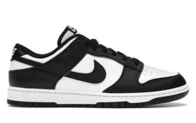 Giày Nike Dunk Low Retro White Black Real