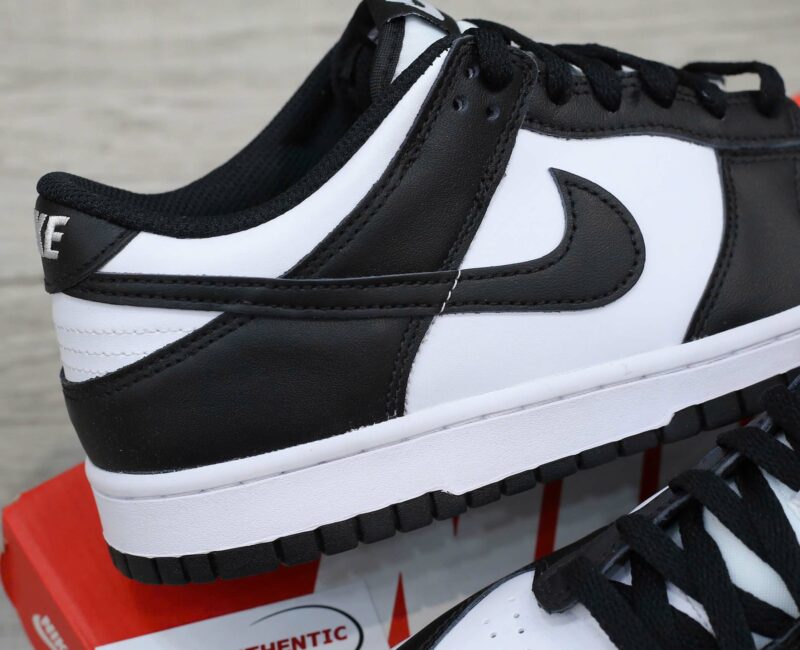 Giày Nike Dunk Low Retro White Black Real