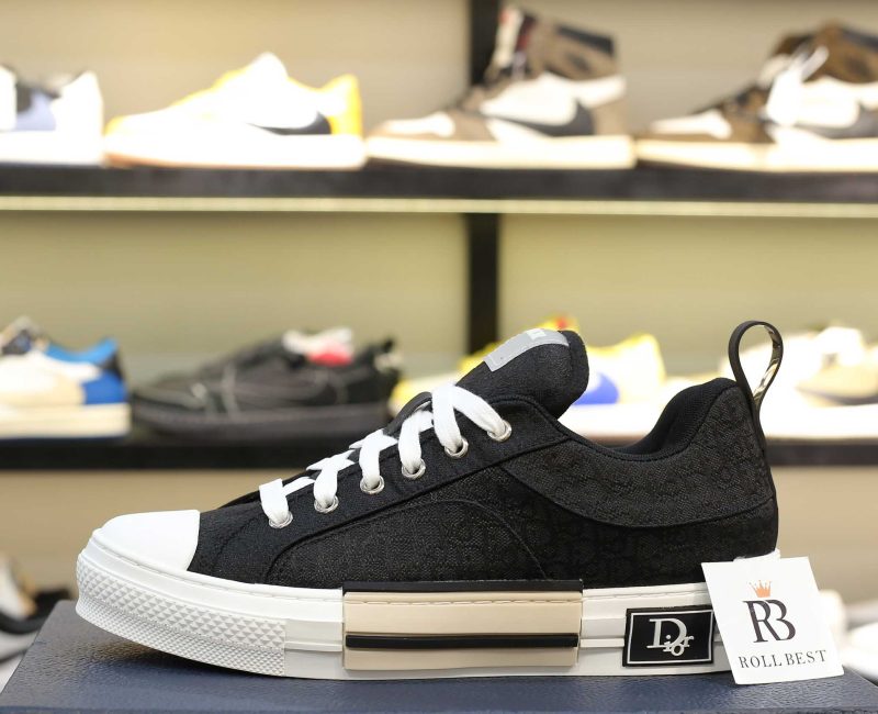 Giày Dior B23 Low Top Black CD Diamond Best Quality