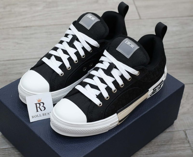 Giày Dior B23 Low Top Black CD Diamond Best Quality